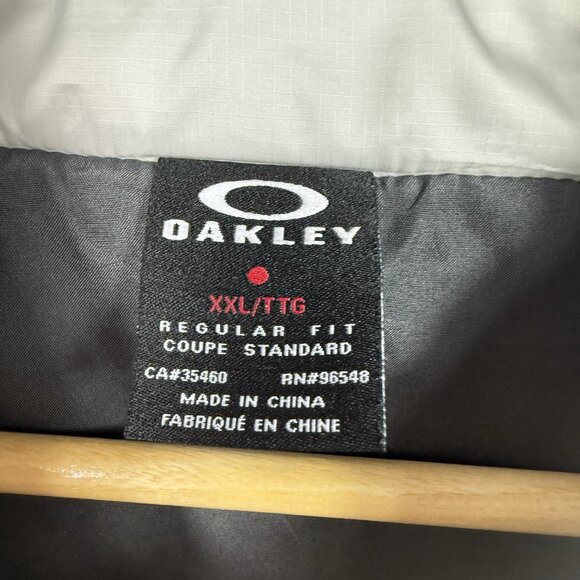 Oakley Wind Chaser Vest Silver XXL Diamond Puffer Quilted Regular Fit - Picture 4 of 7